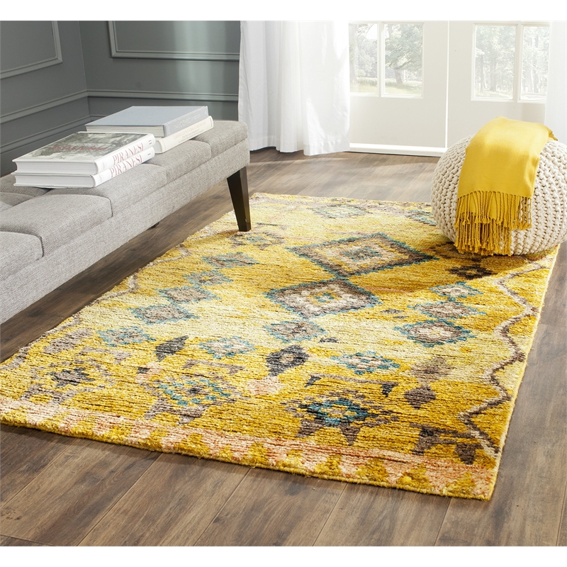 Safavieh Tangier Gold Area Rug - 5' x 8'