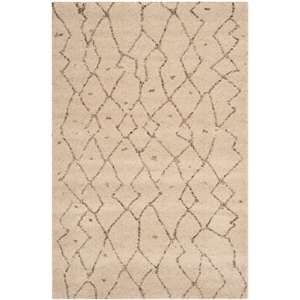 Safavieh Tunisia 4' X 6' Power Loomed Rug in Ivory/Brown
