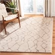 Safavieh Tunisia 4' X 6' Power Loomed Rug in Ivory/Brown