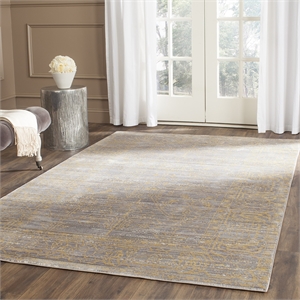 Safavieh Valencia Grey Traditional Rug - 4' x 6'