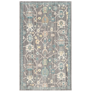 Safavieh Valencia 3' X 5' Polyester Power Loomed Rug in Mauve / Ivory