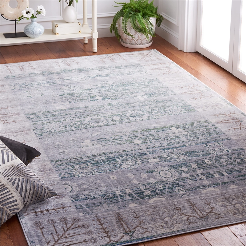 Safavieh Valencia Dark Grey Traditional Rug - 5' x 8'