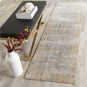 Safavieh Valencia Grey Traditional Rug - Runner 2'3&quot x 8'