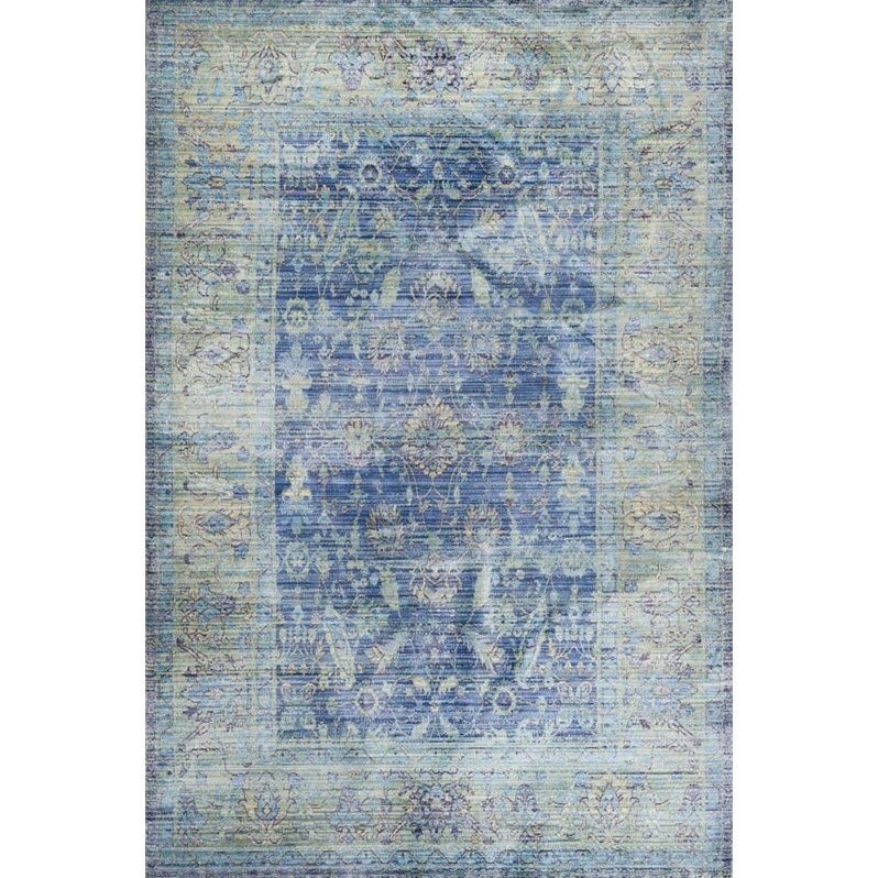 Safavieh Valencia Blue Traditional Rug Runner 2'3" x 8' VAL123M28