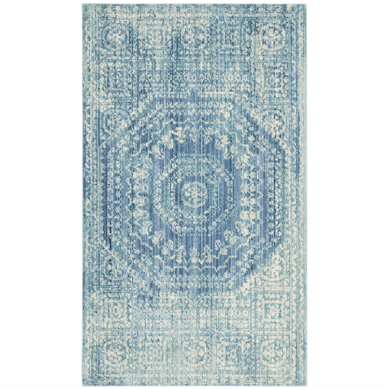 Safavieh Valencia Blue Traditional Rug - 4' x 6'