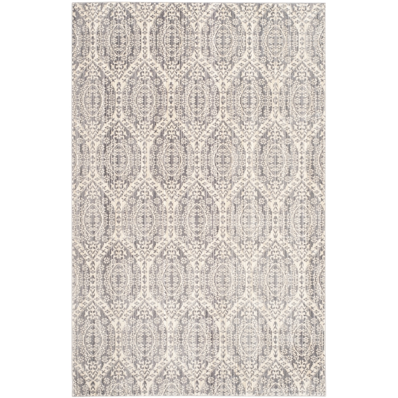 Safavieh Valencia 4' X 6' Polyester Power Loomed Rug in Mauve / Cream