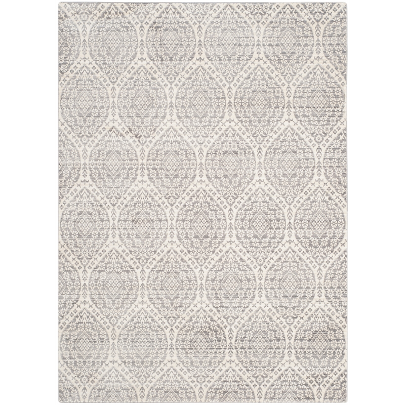 Safavieh Valencia 5' X 8' Polyester Power Loomed Rug in Mauve / Cream