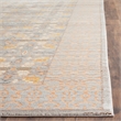 Safavieh Valencia 9' X 12' Polyester Power Loomed Rug in Light Gray /Multi-Color