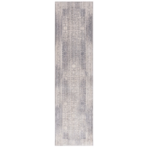 Safavieh Valencia 2'-3&quot X 8' Polyester Power Loomed Rug in Mauve / Multi-Color