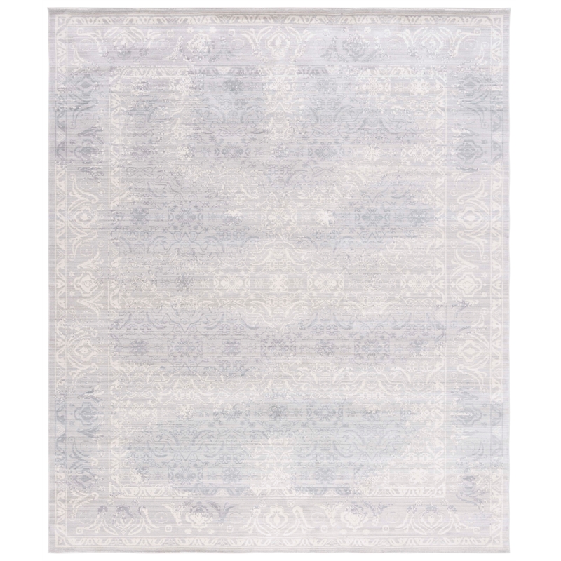 Safavieh Valencia 8' X 10' Polyester Power Loomed Rug in Mauve / Multi-Color