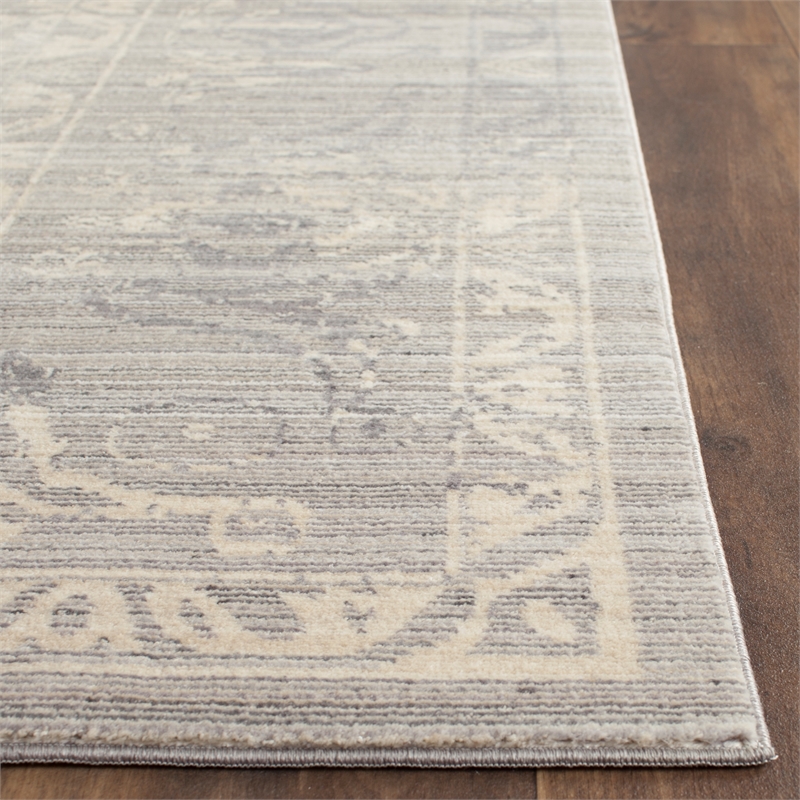 Safavieh Valencia 8' X 10' Polyester Power Loomed Rug in Mauve / Multi-Color