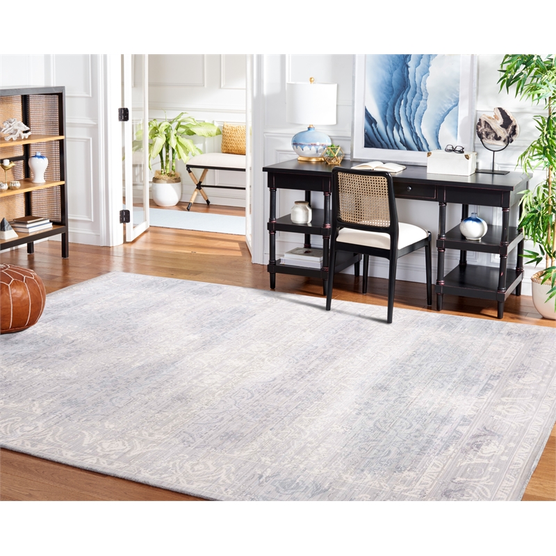 Safavieh Valencia 8' X 10' Polyester Power Loomed Rug in Mauve / Multi-Color