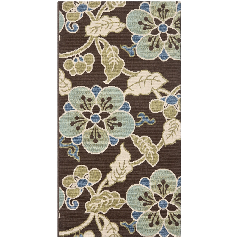 Safavieh Veranda Chocolate Indoor Outdoor Rug - 2'7