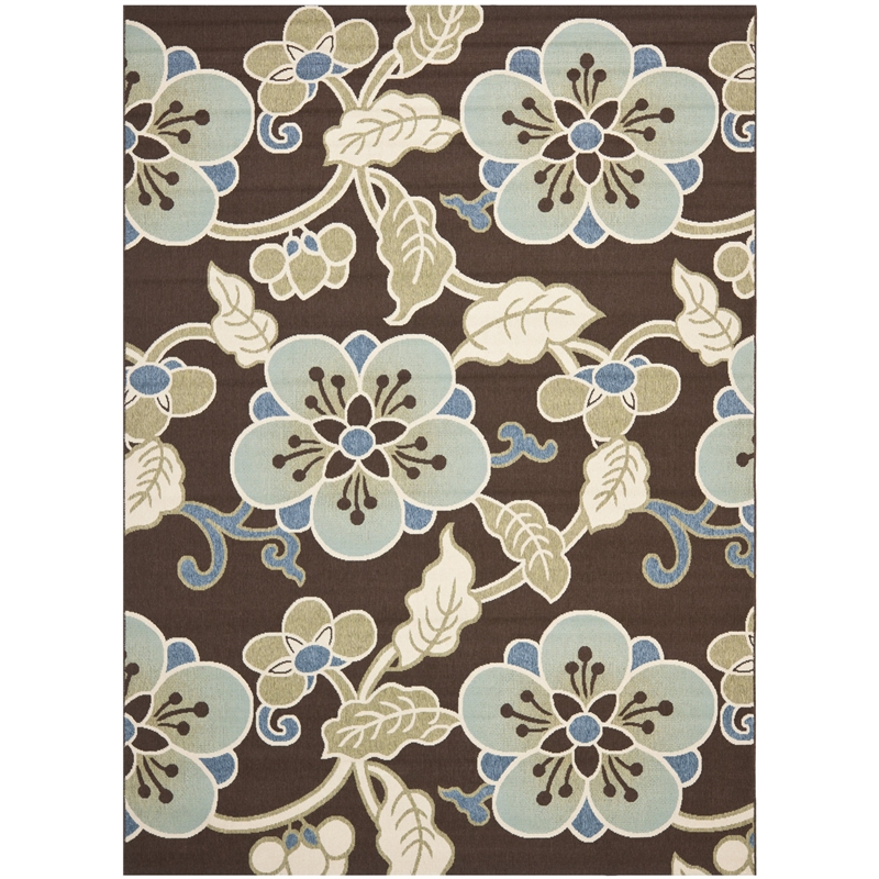 Safavieh Veranda Chocolate Indoor Outdoor Rug - 8' x 11'2