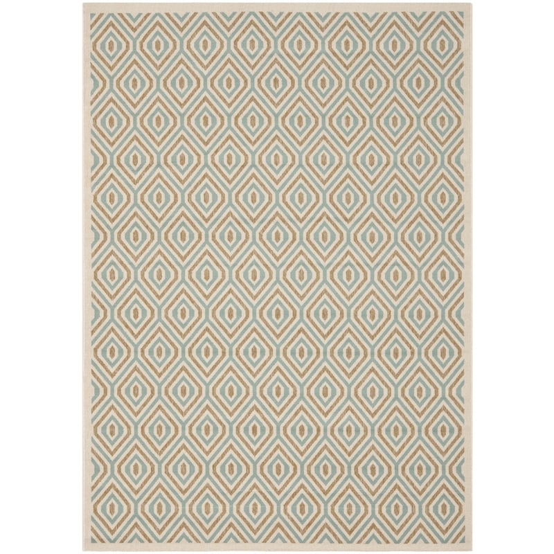 Safavieh Veranda Cream Indoor Outdoor Rug - 5'3