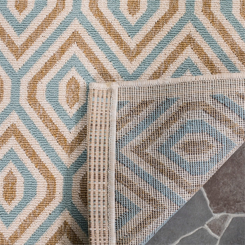 Safavieh Veranda Cream Indoor Outdoor Rug - 8' x 11'2