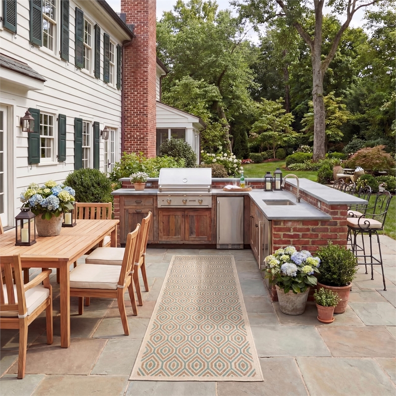 Safavieh Veranda Cream Indoor Outdoor Rug - Runner 2'3