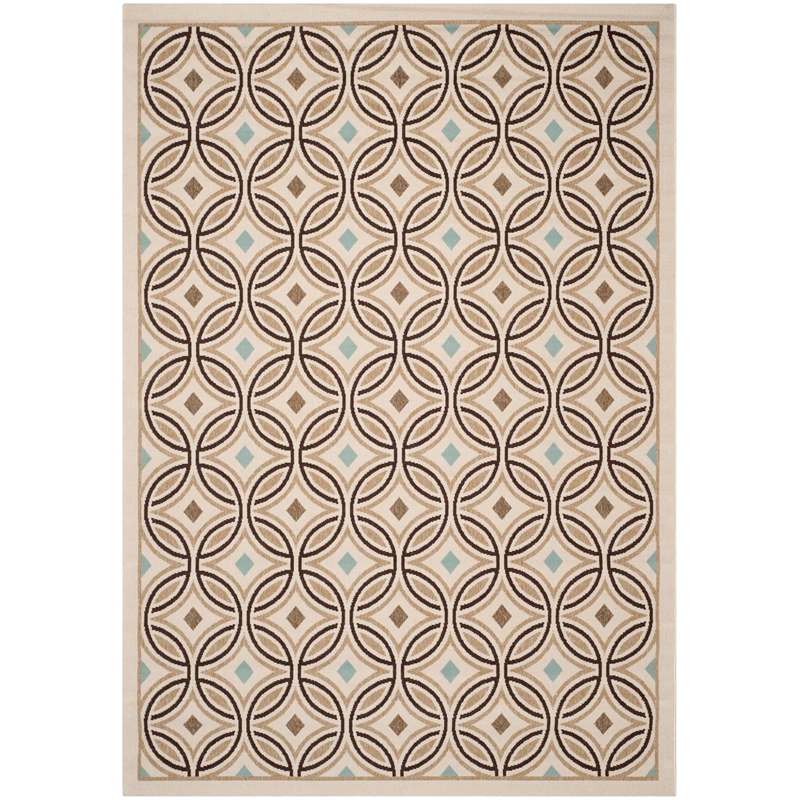 Safavieh Veranda Cream Indoor Outdoor Rug - 6'7