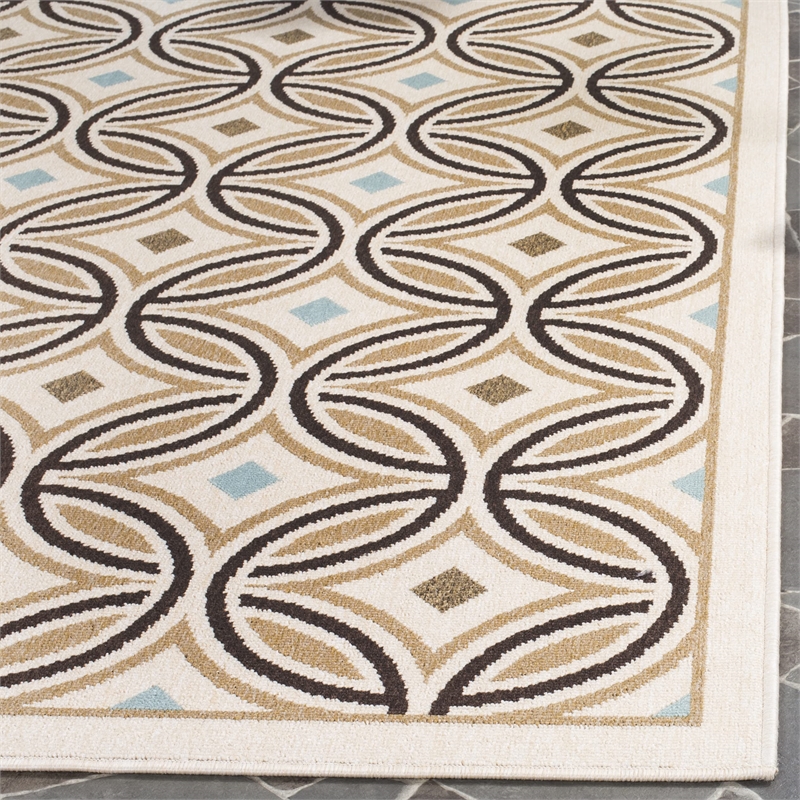 Safavieh Veranda Cream Indoor Outdoor Rug - 6'7