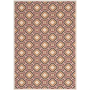 safavieh veranda creme indoor outdoor rug - 4' x 5'7