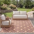 Safavieh Veranda Creme Indoor Outdoor Rug - 8' x 11'2