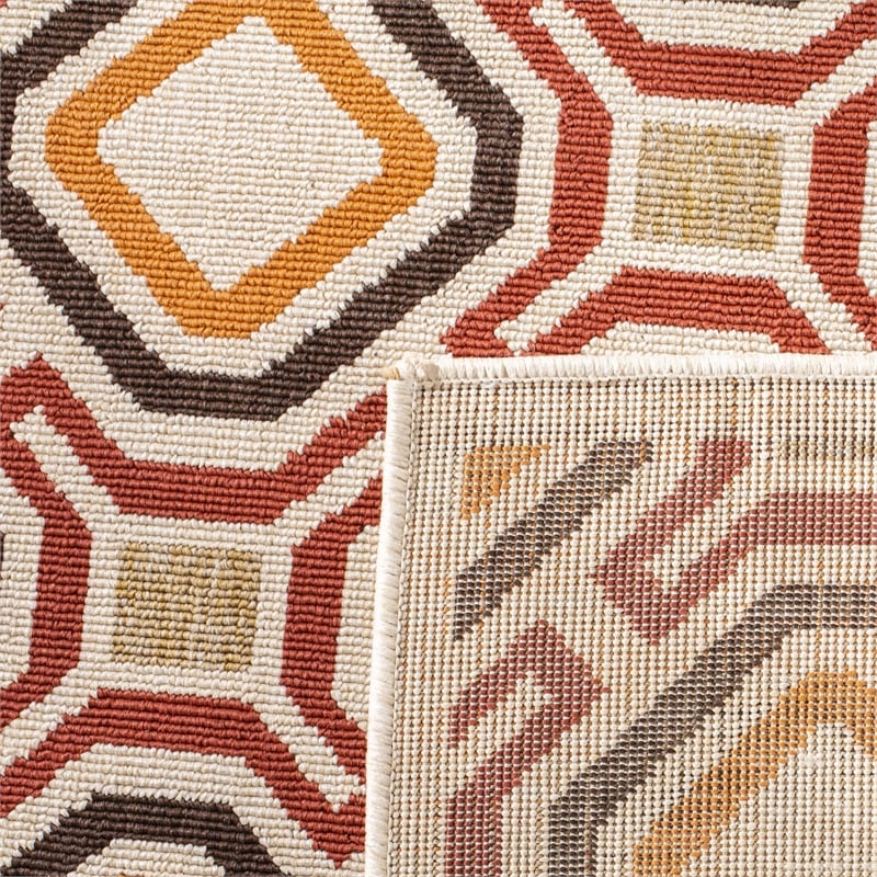 Safavieh Veranda Creme Indoor Outdoor Rug - 8' x 11'2