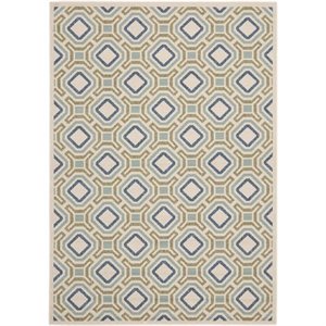 safavieh veranda cream indoor outdoor rug - 4' x 5'7