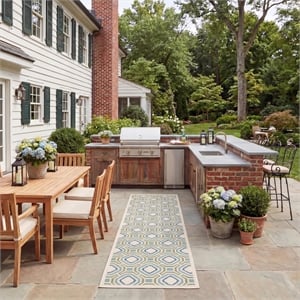 Safavieh Veranda Cream Indoor Outdoor Rug - Runner 2'3&quot x 8'