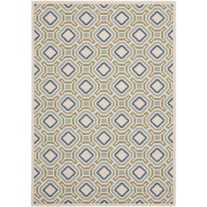 safavieh veranda cream indoor outdoor rug - runner 2'3