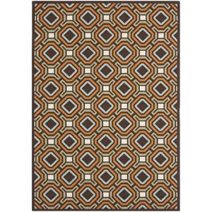 safavieh veranda chocolate indoor outdoor rug - 8' x 11'2