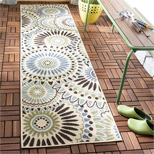 Safavieh Veranda Cream Indoor Outdoor Rug - Runner 2'3&quot x 8'