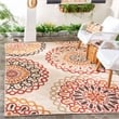 Safavieh Veranda Creme Indoor Outdoor Rug - 6'7