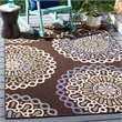 Safavieh Veranda Creme Indoor Outdoor Rug - 8' x 11'2