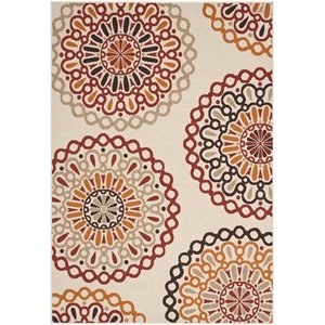 safavieh veranda creme indoor outdoor rug - 8' x 11'2