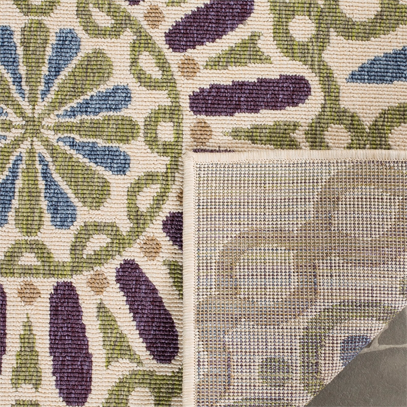 Safavieh Veranda Cream Indoor Outdoor Rug - 5'3