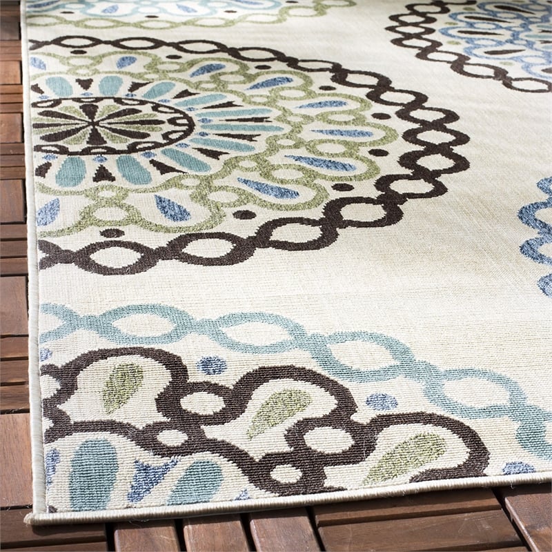 Safavieh Veranda Cream Indoor Outdoor Rug - Runner 2'3