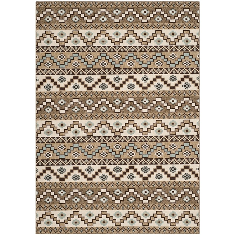 Safavieh Veranda Creme Indoor Outdoor Rug - 6'7