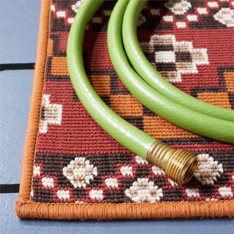 Safavieh Veranda Red Indoor Outdoor Rug - 6'7