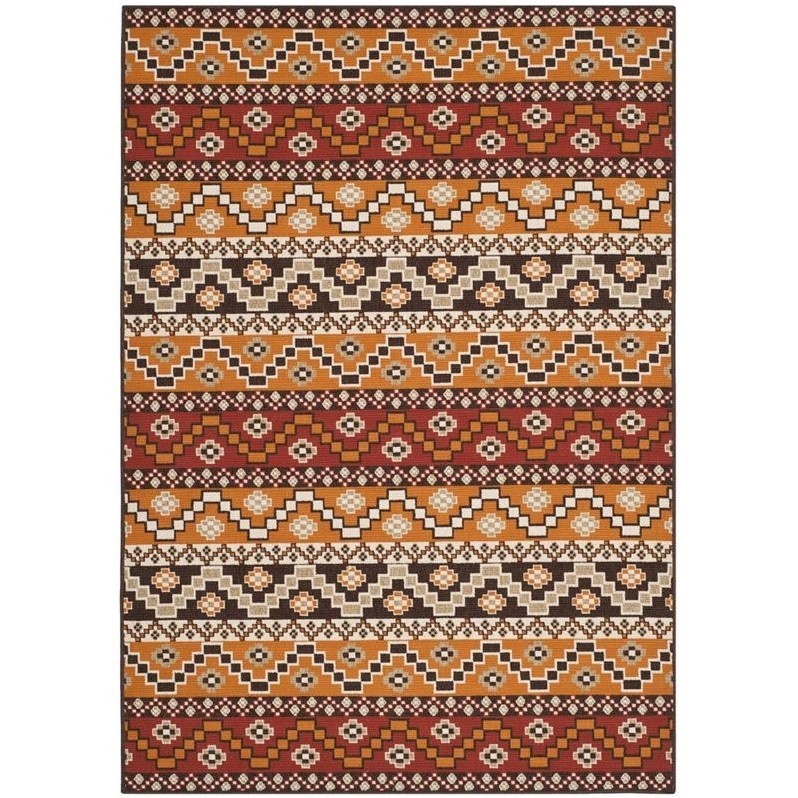 Safavieh Veranda Red Indoor Outdoor Rug - 6'7