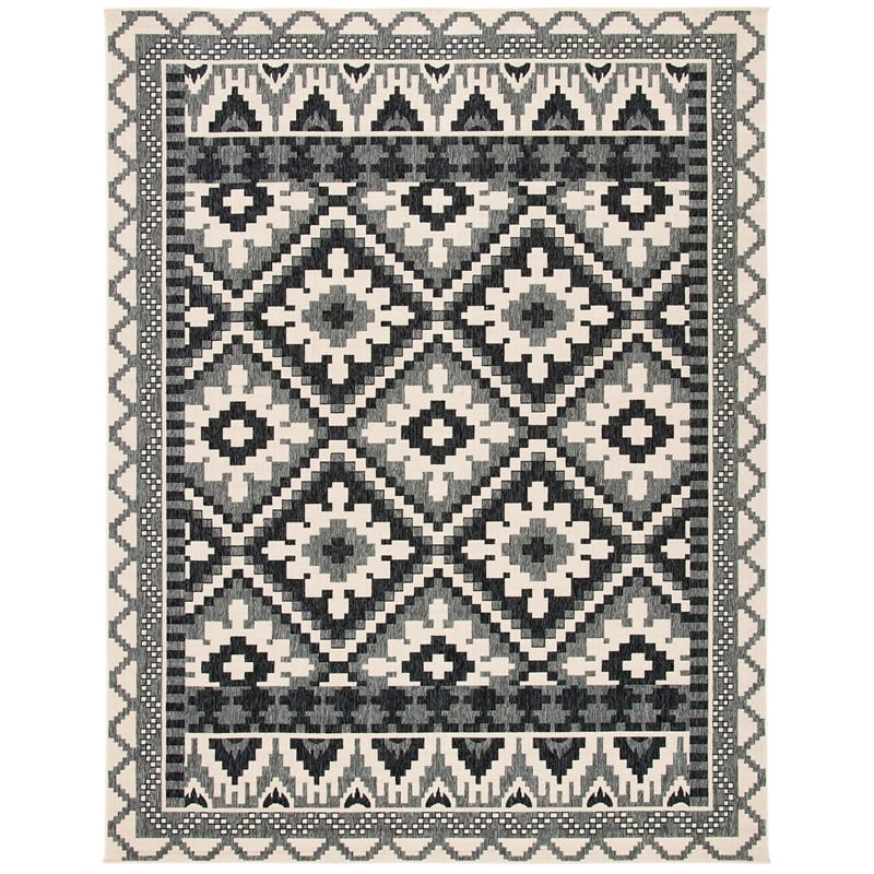Safavieh Veranda Creme Indoor Outdoor Rug - 8' x 11'2