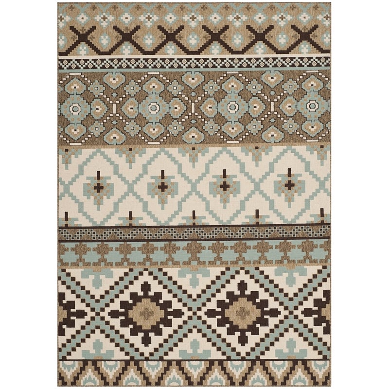 Safavieh Veranda Creme Indoor Outdoor Rug - 5'3