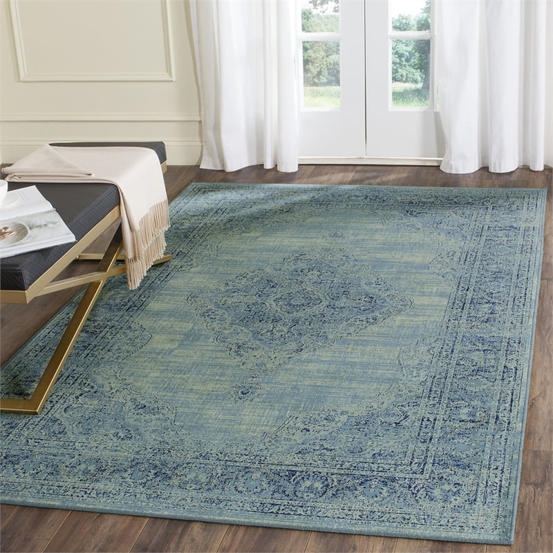 Safavieh Vintage Turquoise Traditional Rug - 4' x 5'7
