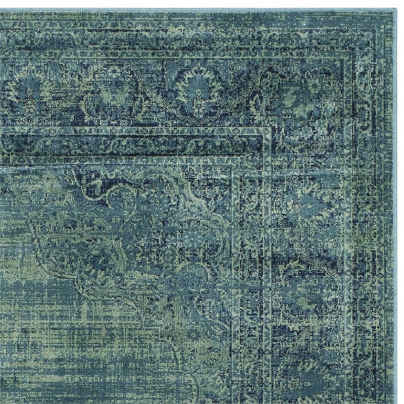 Safavieh Vintage Turquoise Traditional Rug - 4' x 5'7