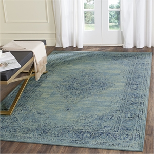 Safavieh Vintage Turquoise Traditional Rug - 7'6&quot x 10'6&quot