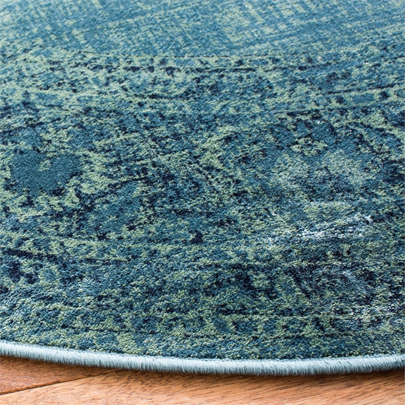 Safavieh Vintage Turquoise Traditional Rug - Round 8'