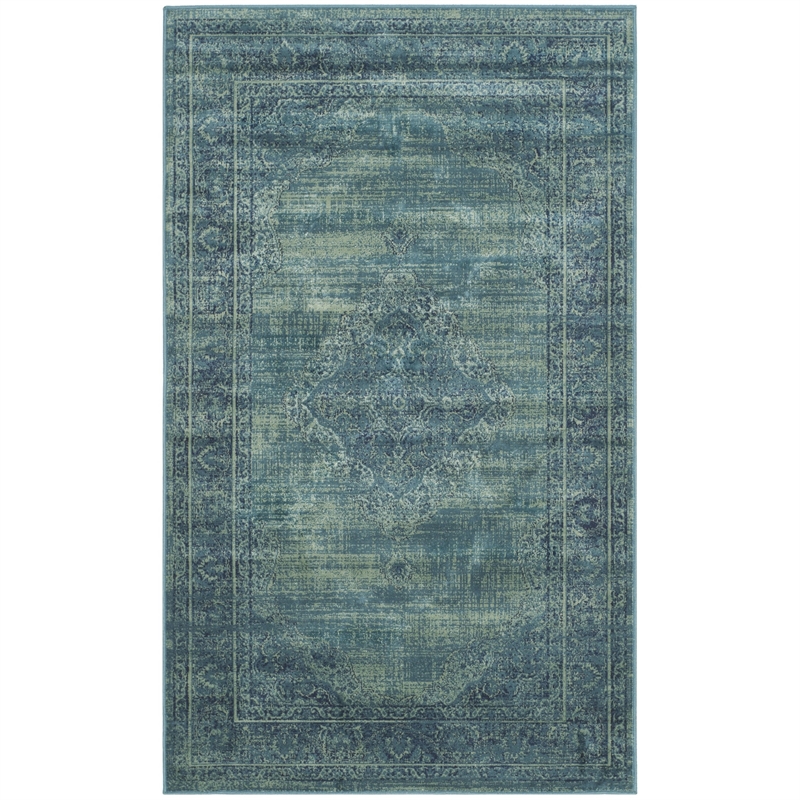 Safavieh Vintage Turquoise Traditional Rug - Runner 2'7