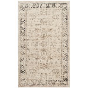 Safavieh Vintage 3'3&quot x 5'7&quot Rug in Ivory and Black