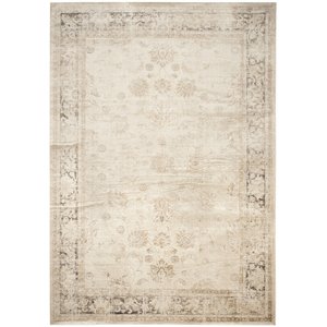 Safavieh Vintage 7'6&quot x 10'6&quot Rug in Ivory and Black
