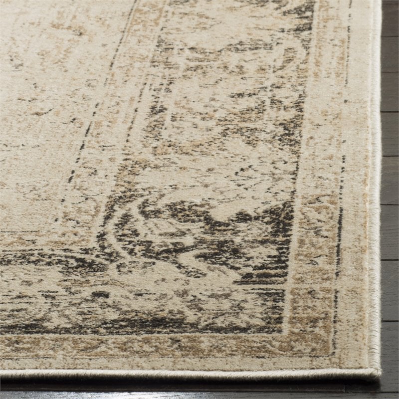 Safavieh Vintage 12' x 18' Rug in Ivory and Black