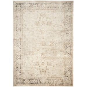 Safavieh Vintage 12' x 18' Rug in Ivory and Black
